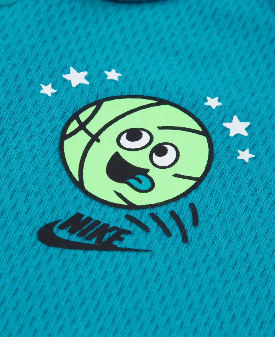 Комплект для малыша: боди, штаны и носки, с логотипом Futura Nike, Turq/Aqua — фото 4