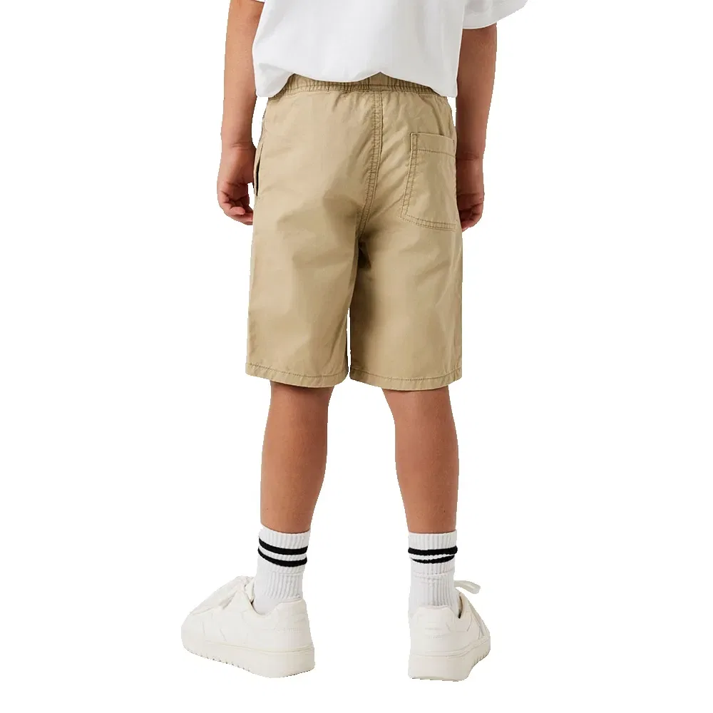 Шорты Name It Ryan Jog L Twill 7001, бежевый — фото 2