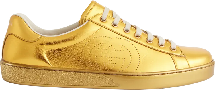 

Кроссовки Gucci Ace Interlocking G - Gold, золото, Желтый, Кроссовки Gucci Ace Interlocking G - Gold, золото