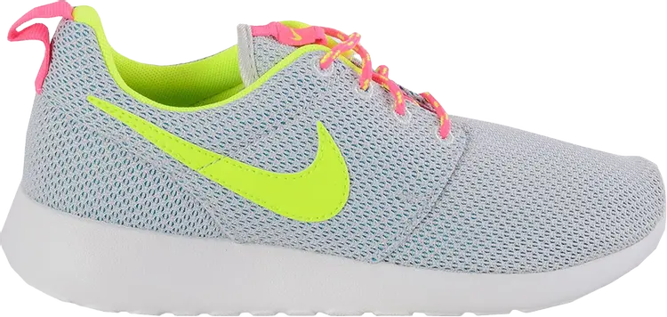 

Кроссовки Nike Rosherun GS 'Pure Platinum Volt Pink', серый