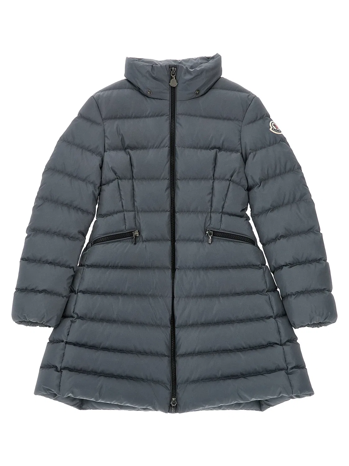 Пуховик Charpal Moncler Enfant, серый — фото 2
