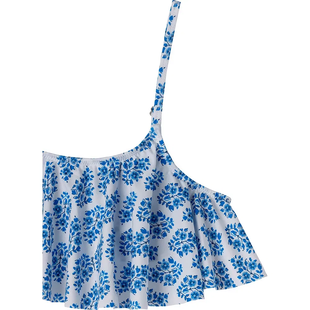 Блуза Pepe Jeans Multi Fl Ruffled, синий — фото 3