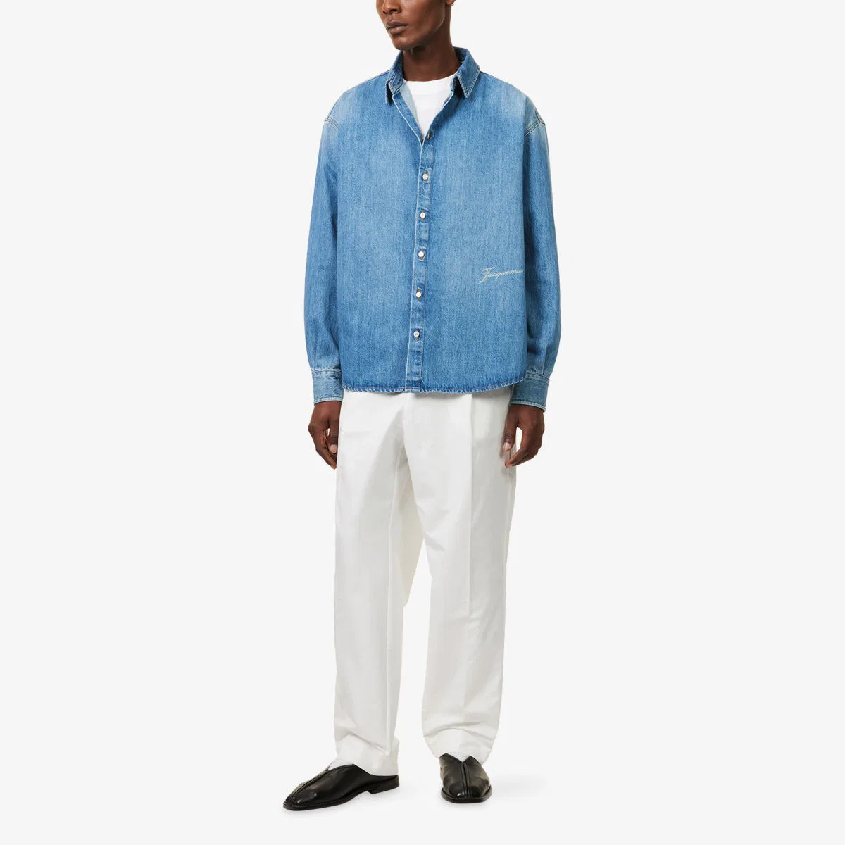 Джинсовая рубашка La chemise de nimes Simon Jacquemus, синий — фото 2