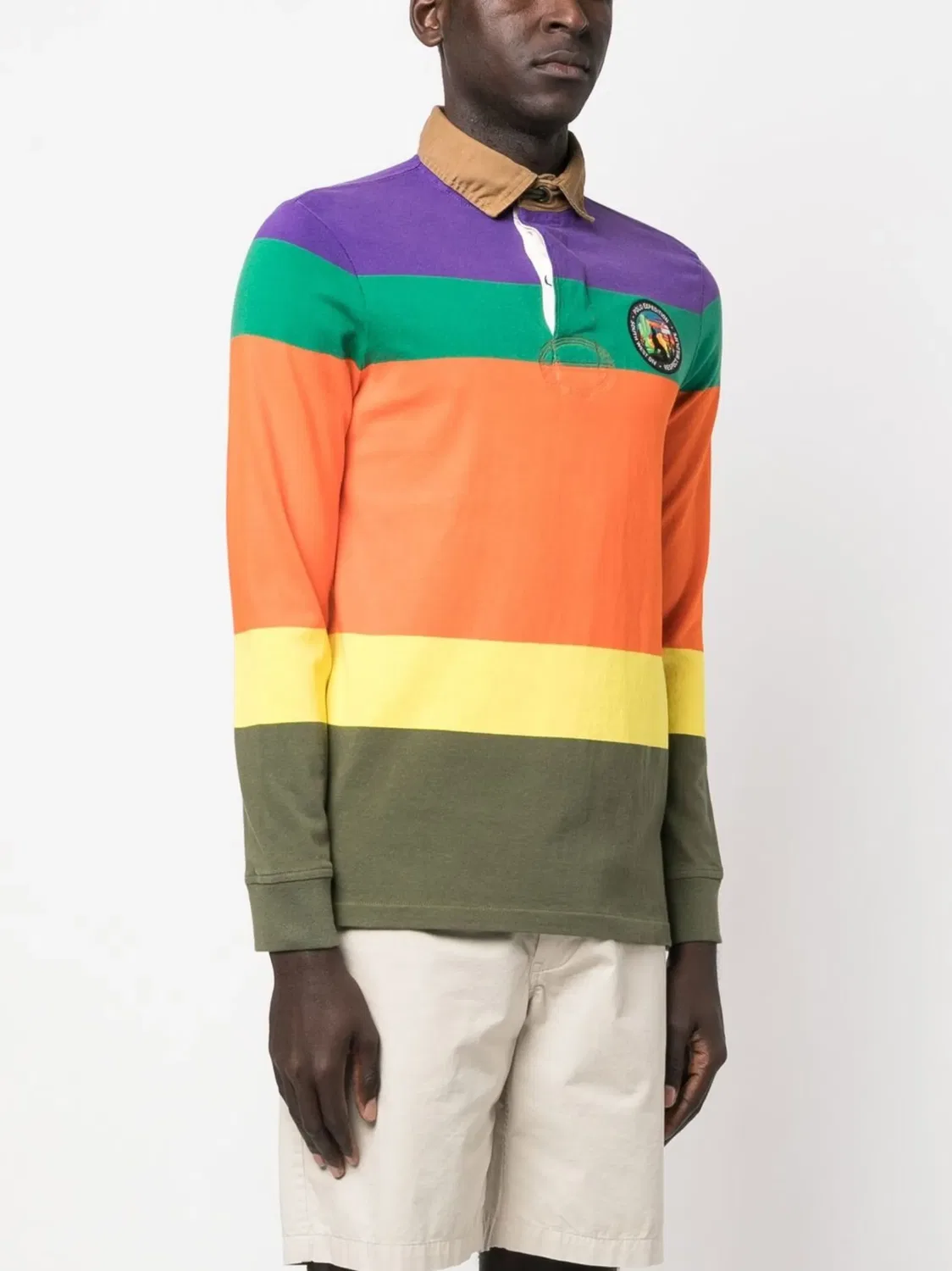 Рубашка поло Voyager с длинными рукавами Polo Ralph Lauren, оранжевый — фото 3