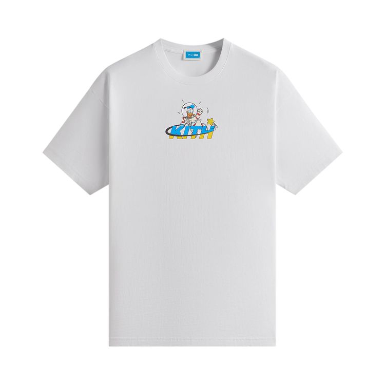 

Футболка Kith x Disney Donald Duck Astronaut Vintage Tee 'White', белый