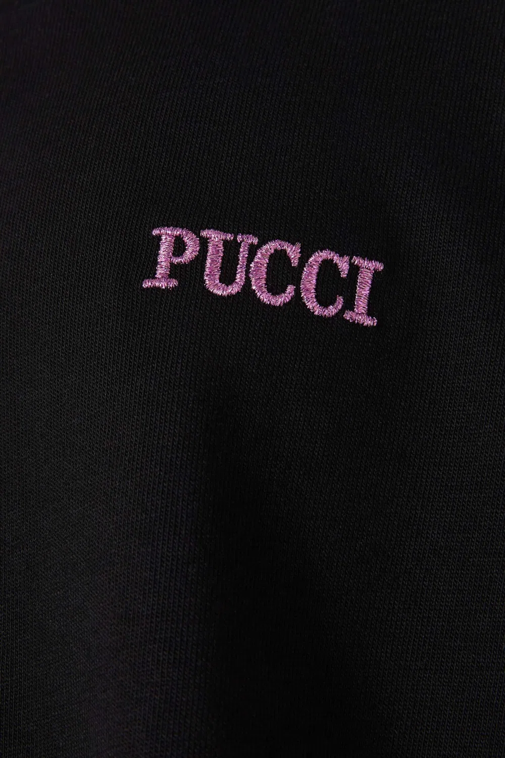 Платье с воланами с принтом Emilio Pucci, черный — фото 3
