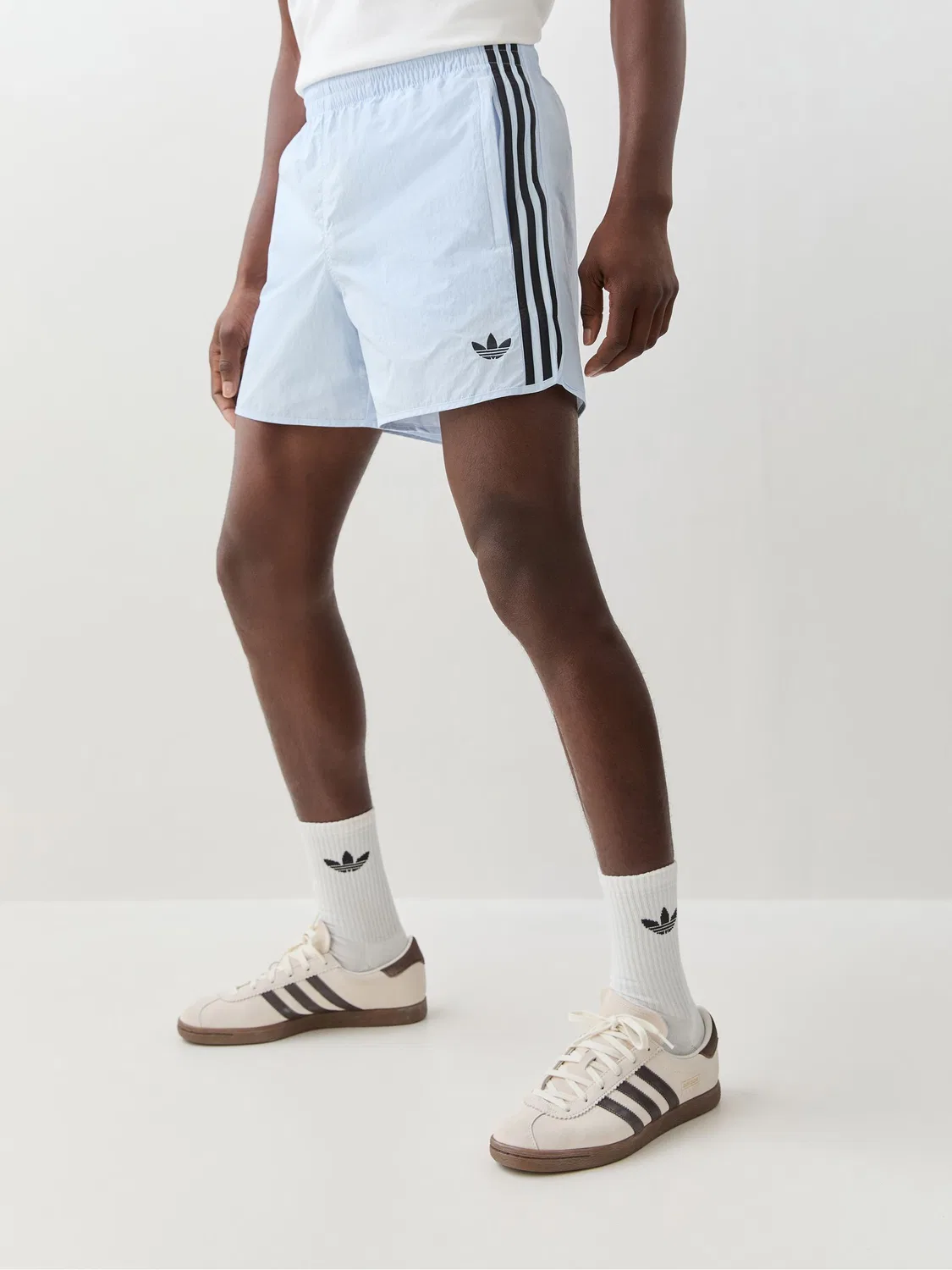 Шорты спортивные Sprinter adidas, бледно-голубой