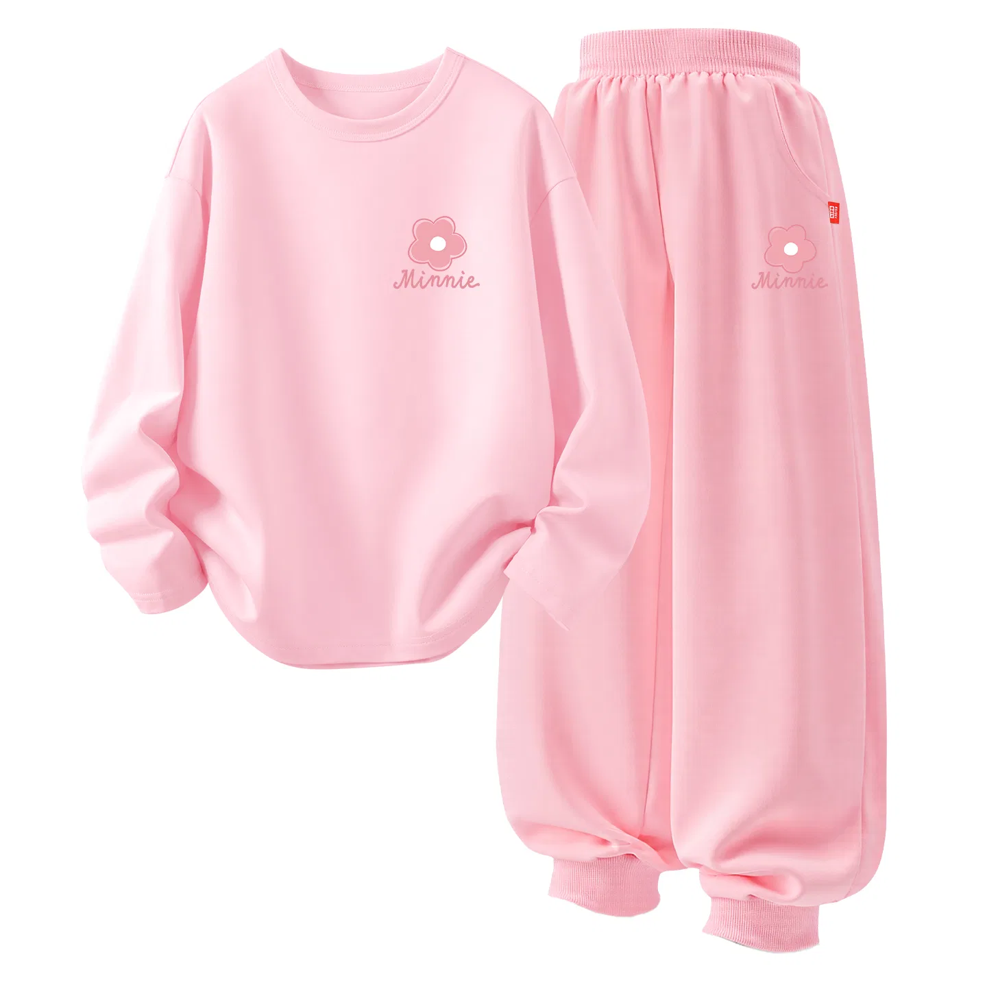 Детский комплект спортивной одежды с принтом DiF Small Flower K Light Pink+DiF Small Flower K Pink, Disney, DiF Small Flower K Light Pink+DiF Small Flower K Pink