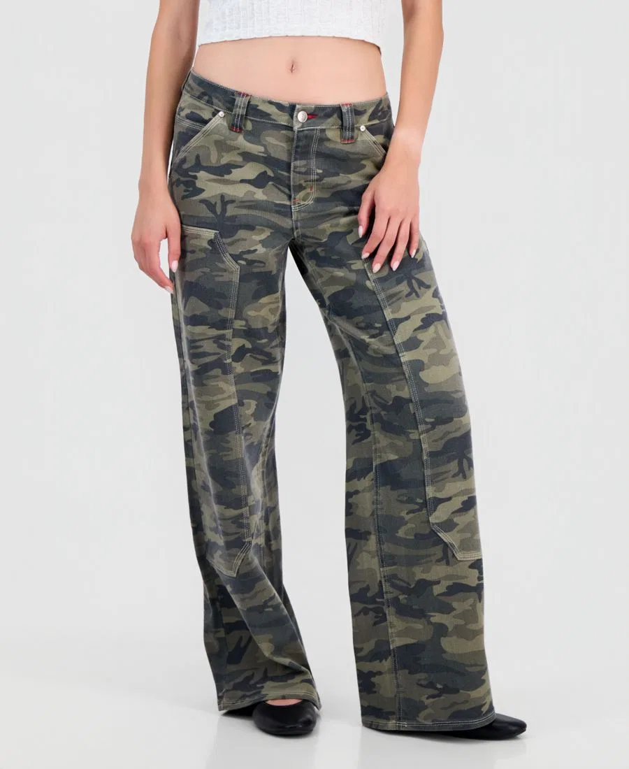 Джинсы-карго с широкими штанинами Ultra 90s Madden Girl, Camo — фото 4