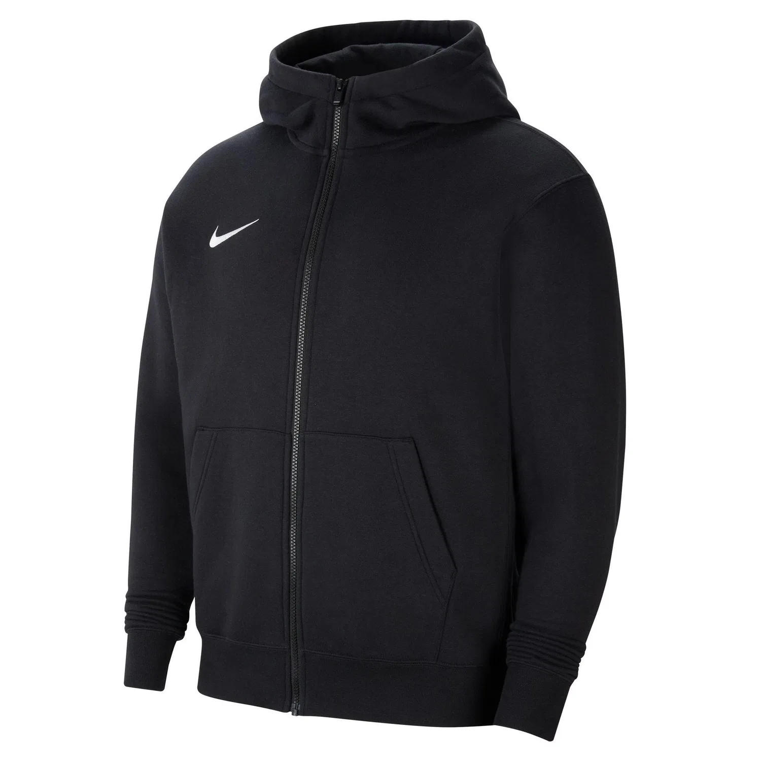 Детская куртка из флиса с капюшоном Nike Fleece Park 20 Sweatjacke, Цвет: Schwarz / Weiss — фото 2