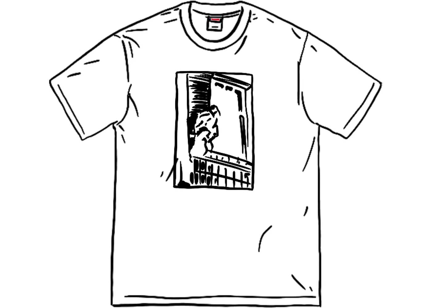 Мужская футболка с принтом Supreme Antihero Balcony Tee, White