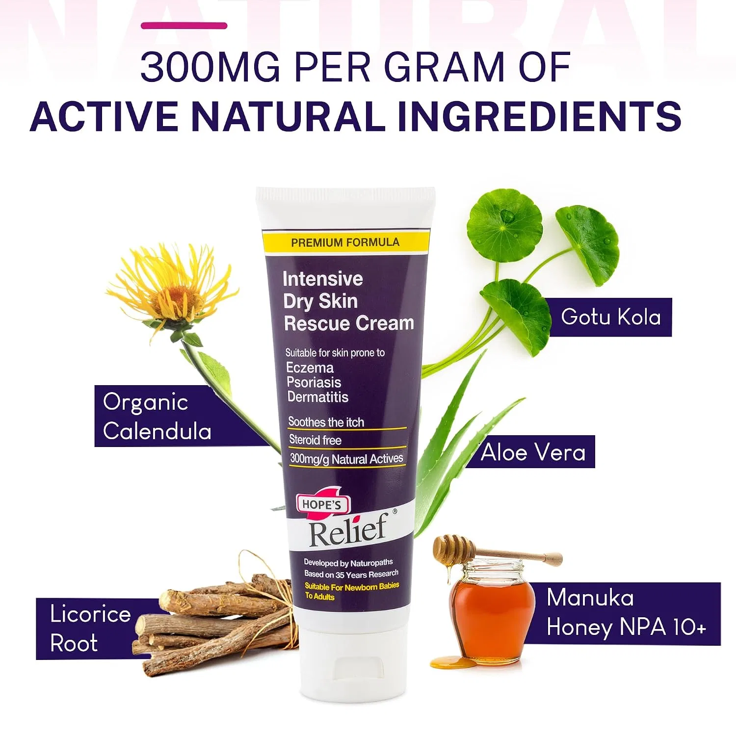Крем для тела Hopes Relief Premium Itchy Dry Skin, 125 г — фото 3