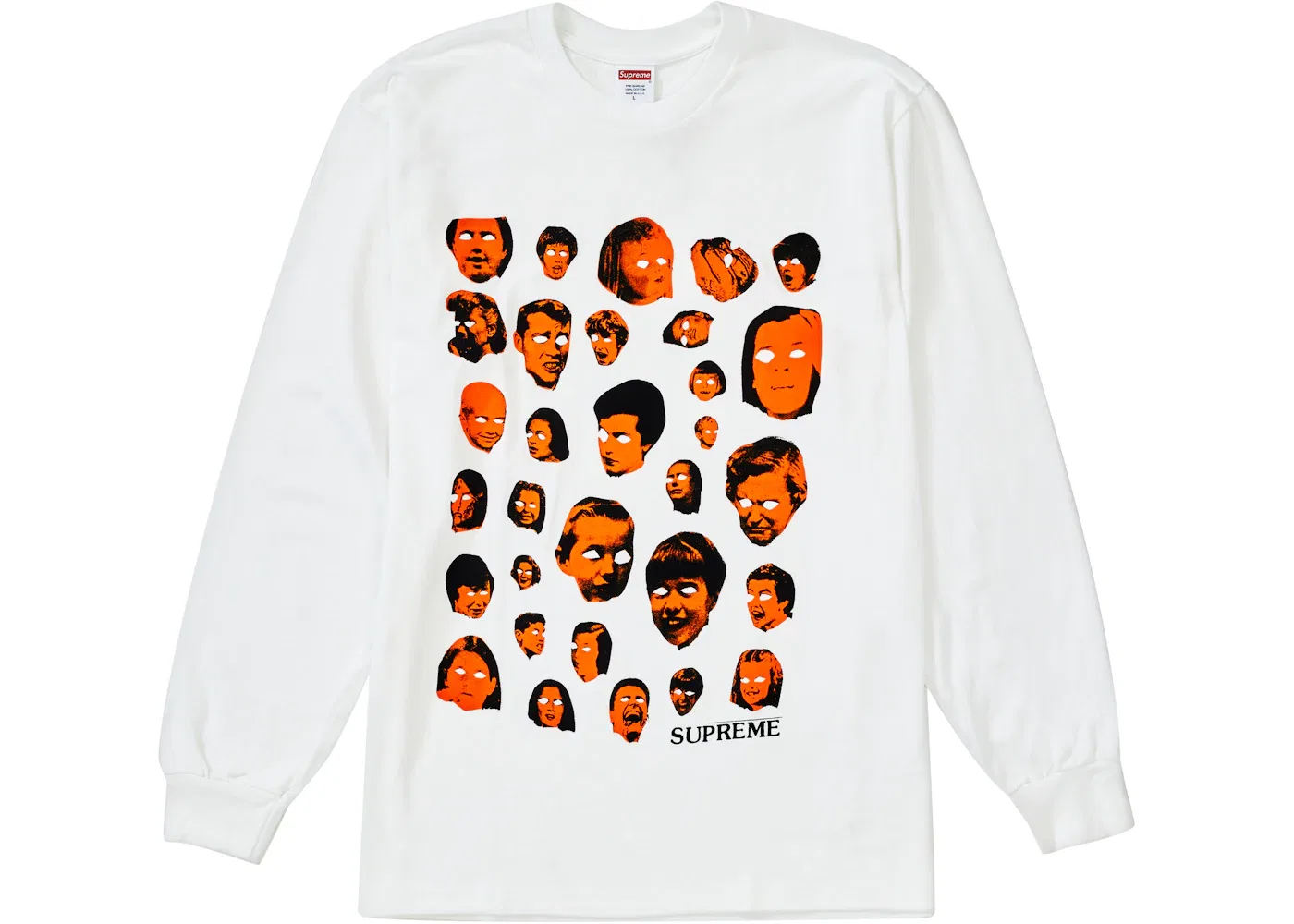 Мужская футболка с принтом L/S Tee Supreme, White