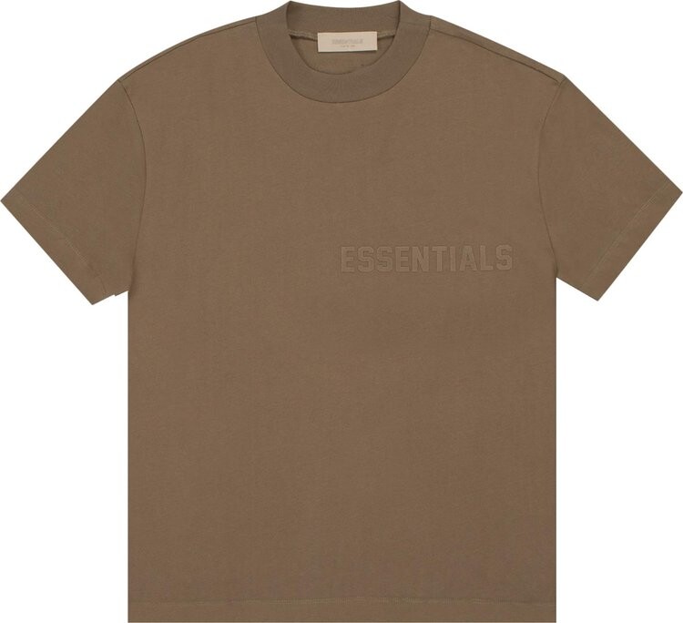 

Футболка Fear of God Essentials Short-Sleeve Tee 'Wood', коричневый