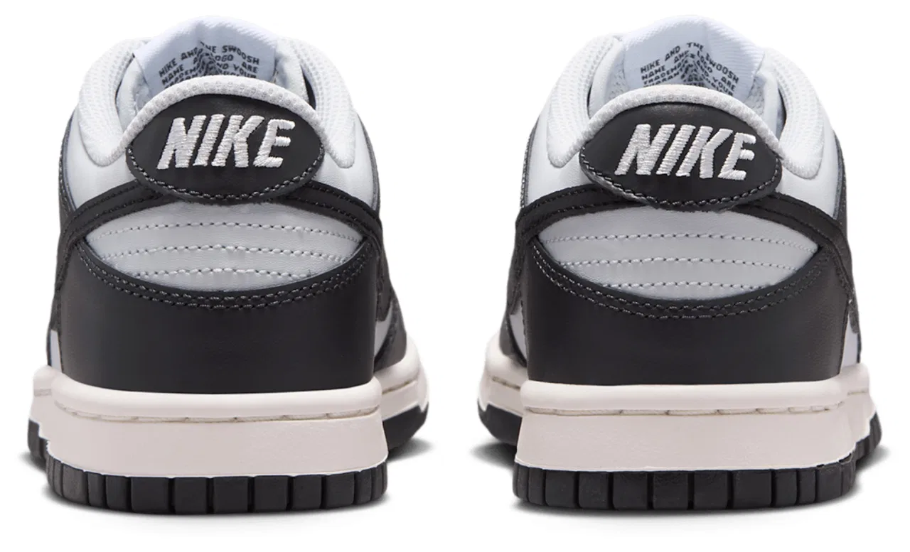 Детские кроссовки для мальчиков с кожаным верхом Nike Dunk Low RP, Black Off Noir Phantom — фото 3