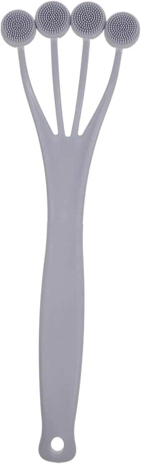 Щетка для тела с длинной ручкой, DECOMELODY, 28.5x8.2x5.5 см, 54 г