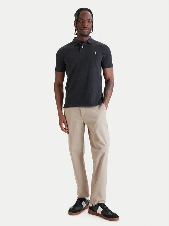 Поло slim fit Classics Polo Ralph Lauren, серый — фото 2