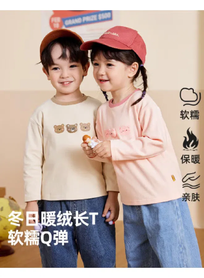 Лонгслив детский с длинным рукавом Doodle Home, коралловый