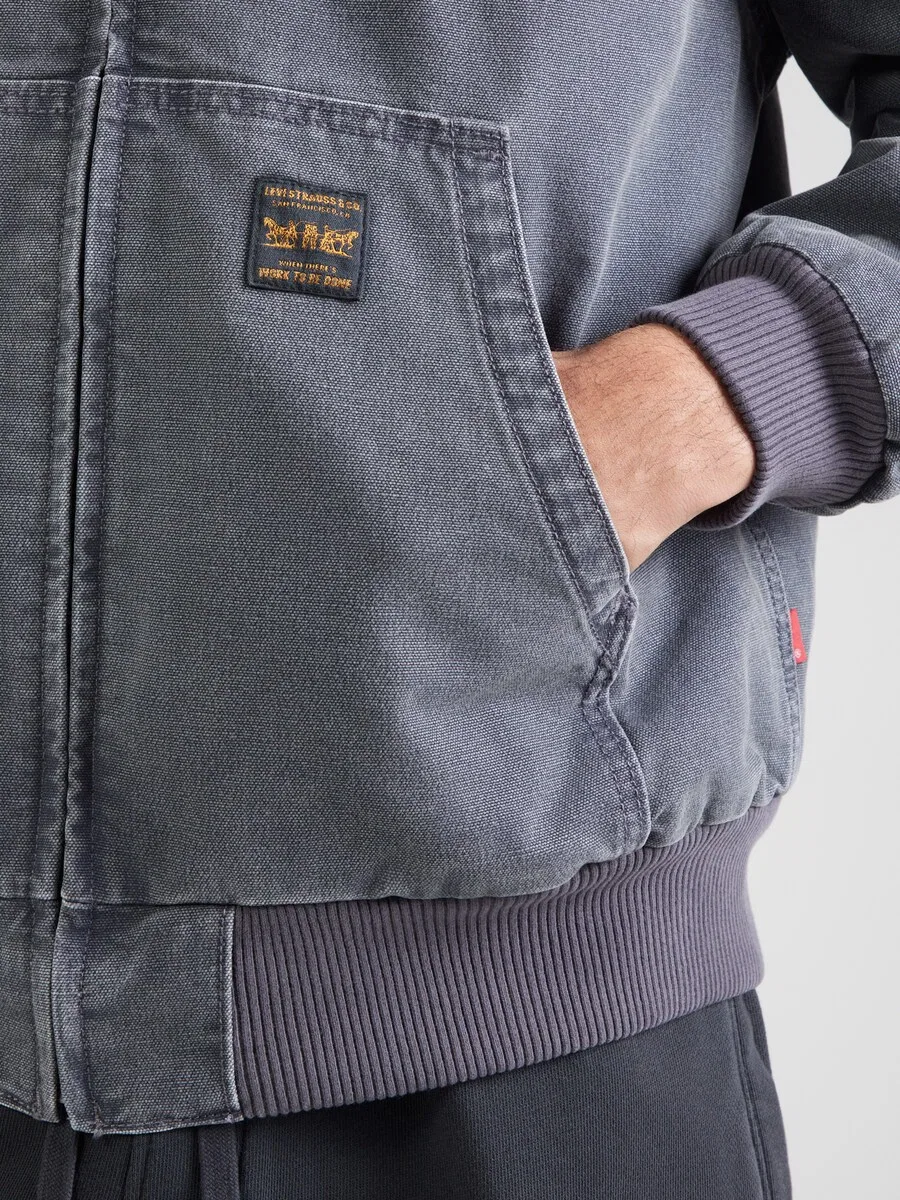 Куртка LEVI'S Between-Season 'POTRERO' из серого денима — фото 3