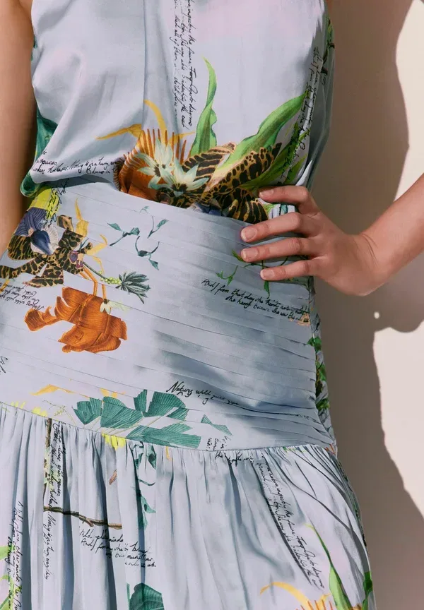 Юбка флоральная Maxi skirt Next floral, синий