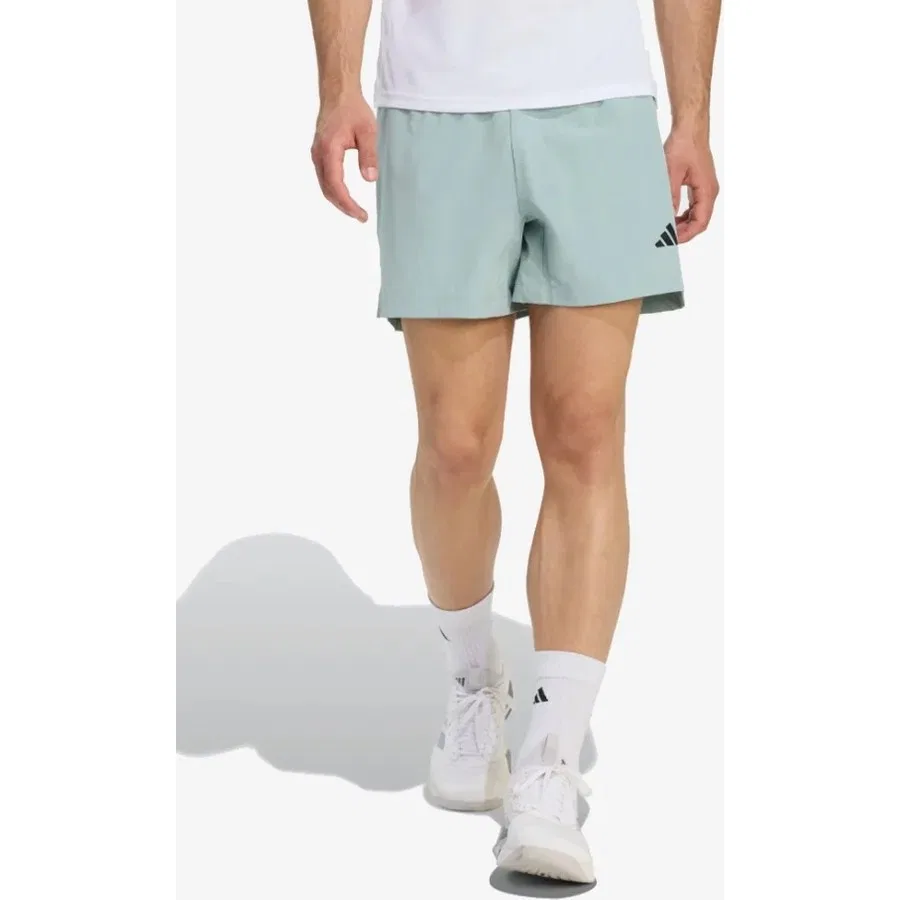 Шорты спортивные с эластичным поясом KD0391 D4T Essentials adidas, Бирюзовый — фото 2