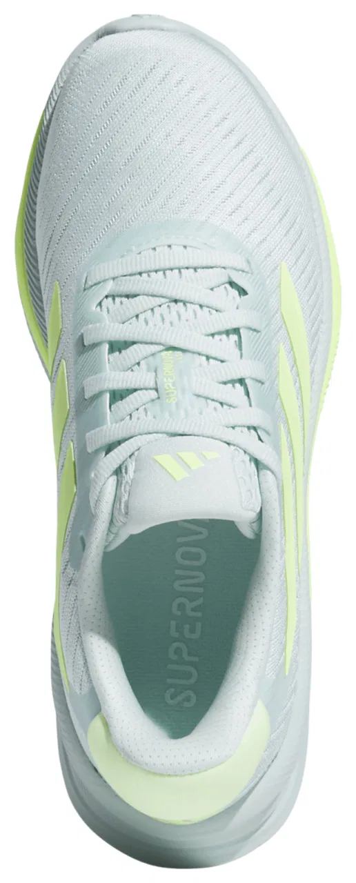 Детские кроссовки для мальчиков с мягкой подошвой adidas Supernova Step Running, Hi Res Yellow Halo Mint — фото 4