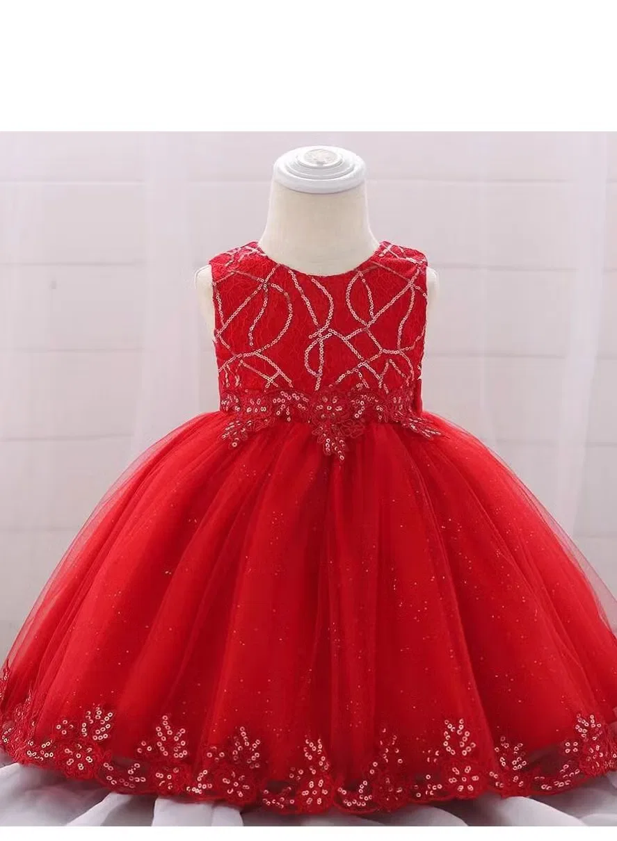 Платье праздничное с пышной юбкой для новорожденных Best Gift Fashion, красный