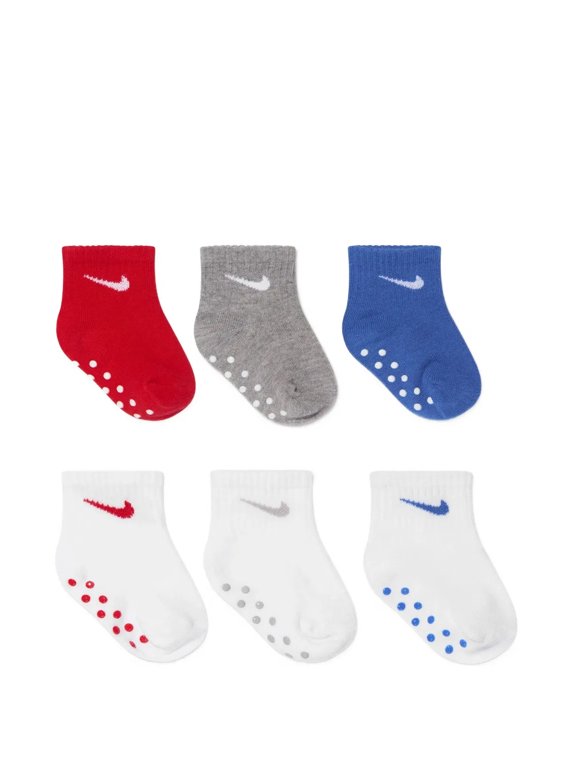 Комплект из шести пар носков с логотипом Nike Kids, белый