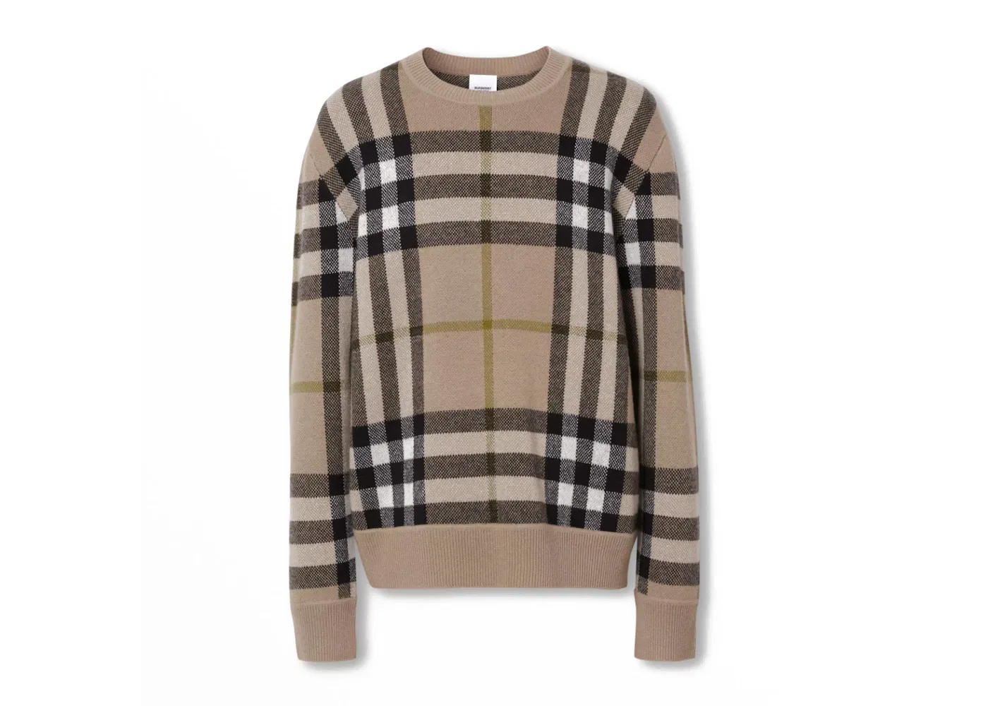 Мужской свитер с жаккардовым узором Sweater Burberry, Soft Fawn