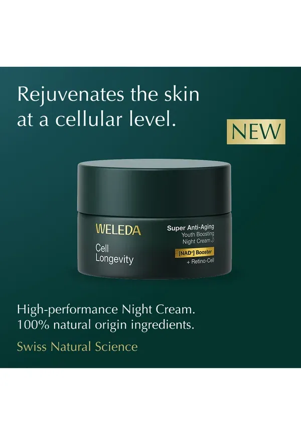 Ночной крем для лица с ретинолом Cell longevity super anti-aging night cream Weleda 50 мл — фото 3
