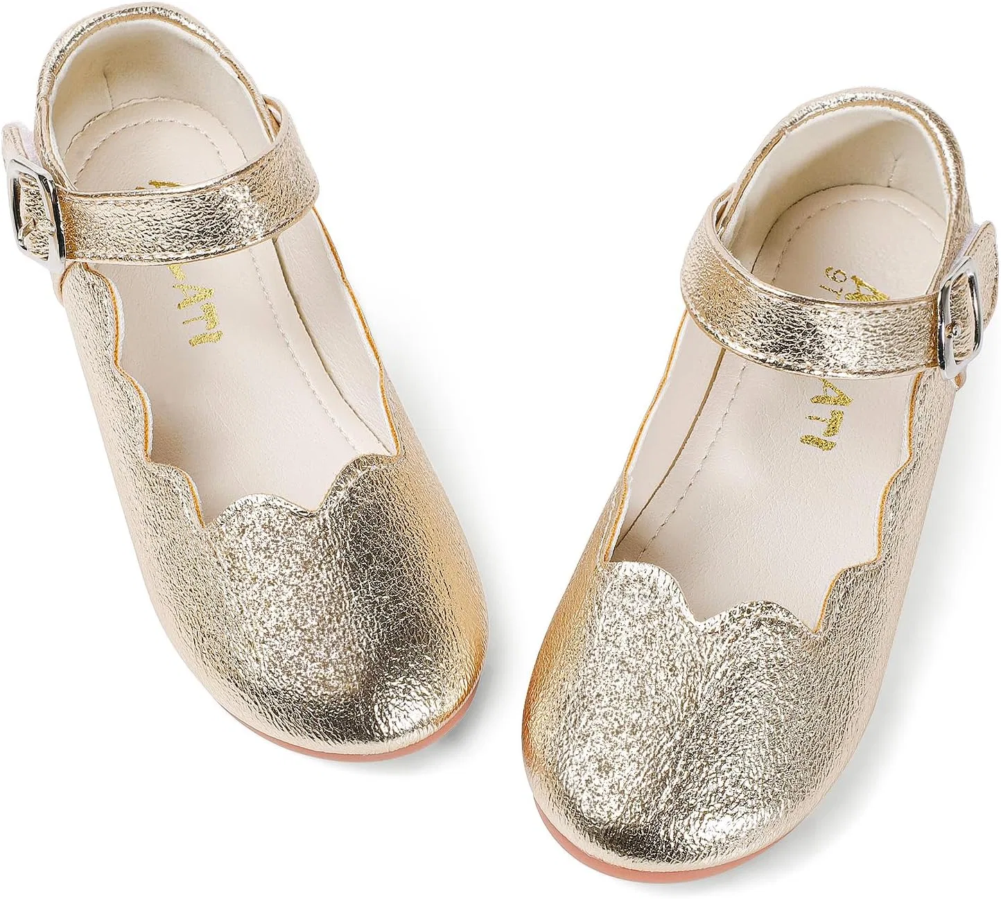 Детские балетки для девочек Mary Jane Flats KDVOG, Gold
