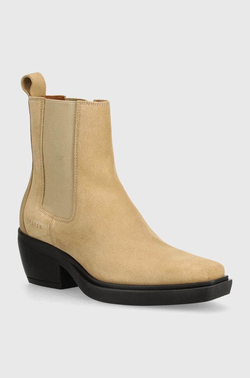 

Замшевые ботинки челси Copenhagen, бежевый