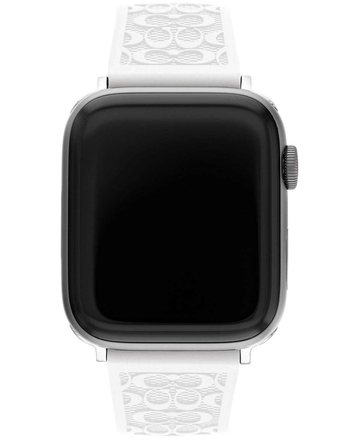 

Белый силиконовый ремешок 42/44/45 мм apple watch band COACH, белый