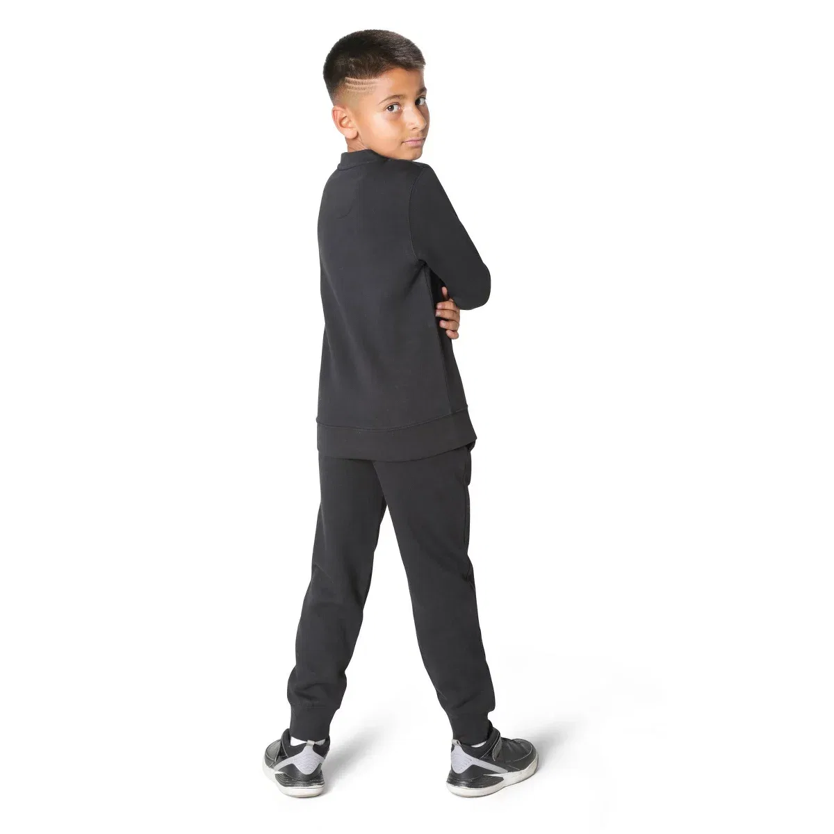 Детские спортивные штаны из флиса с карманами Everyday Kids, Black — фото 4