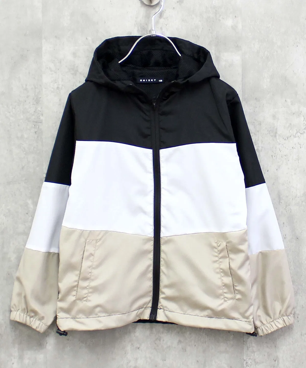 Детская ветровка с капюшоном, с принтом, модель Mountain Parka THE CASUAL, Beige