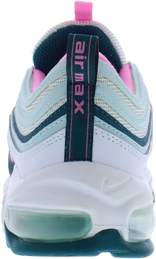 Детские кроссовки для девочек Nike Air Max 97 GS, White/Pink Spell/Geode Teal — фото 4