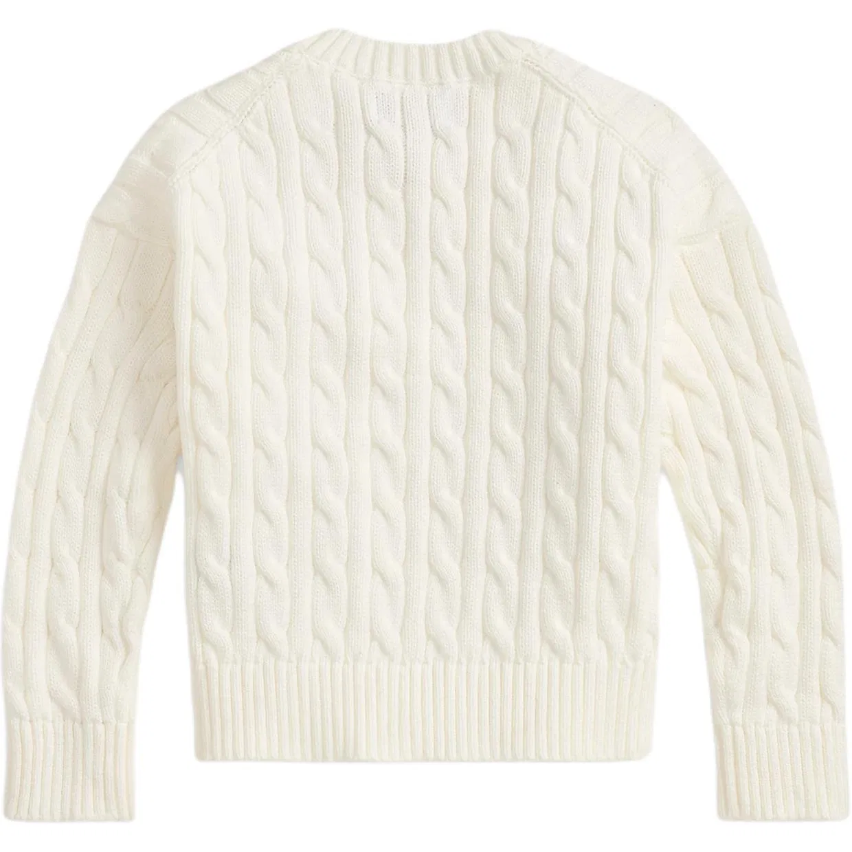 Детский свитер с воротником Polo Ralph Lauren, Deck White — фото 3