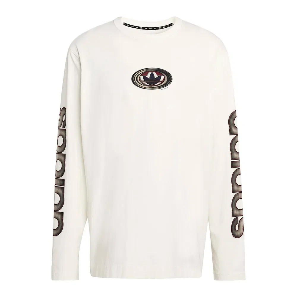 Футболка с длинным рукавом Graphic Adidas Originals, белый — фото 3