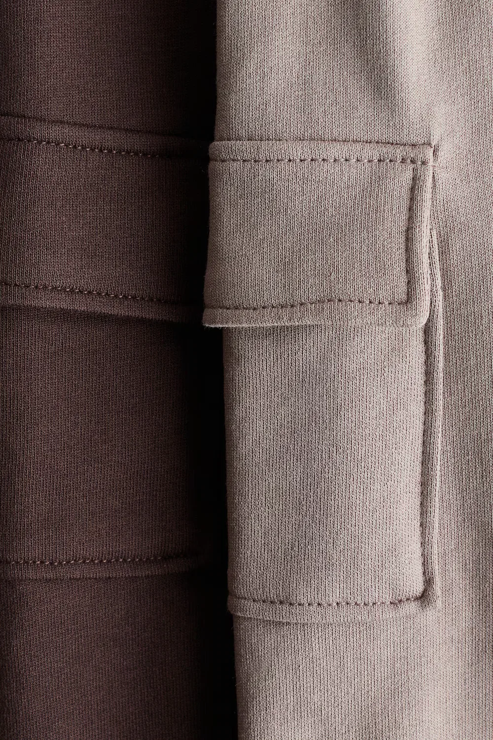 Комплект из 2 брюк-джоггеров с карманами H&M, Beige/Dunkelbraun — фото 2