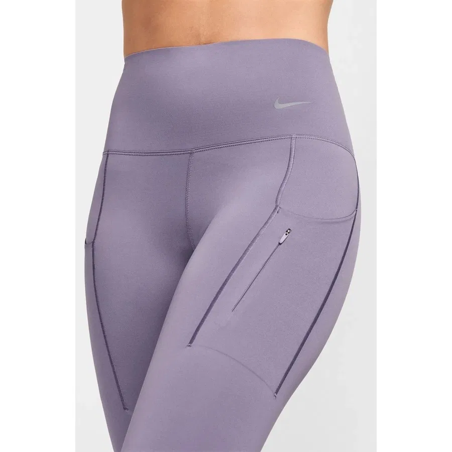 Леггинсы для тренировок Nike Training Go Dri-FIT InfinaLock High Rise 7/8 с 6 карманами, Фиолетовый — фото 3