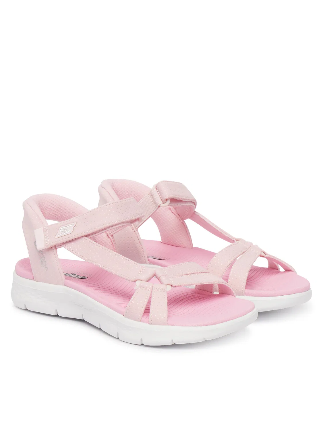 Сандалии для девочки Slip-Ins: Go Walk Flex Sandal Lots Of Sol Skechers, розовый — фото 2