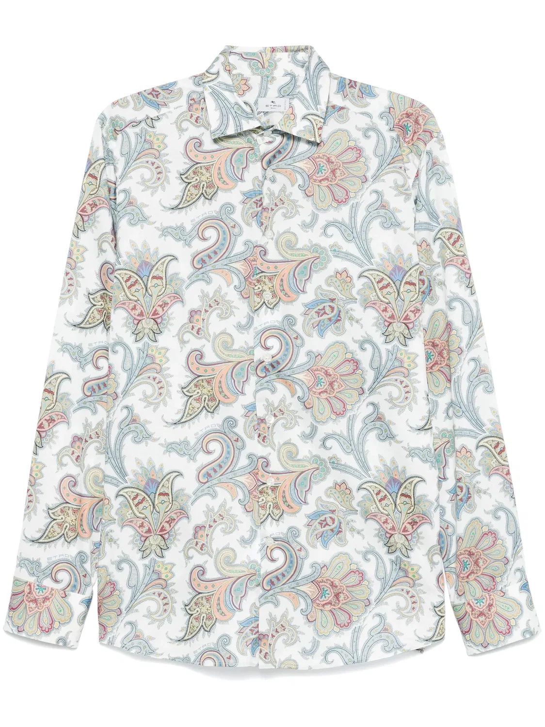 Рубашка с рисунком "Пейсли" от Etro, белый