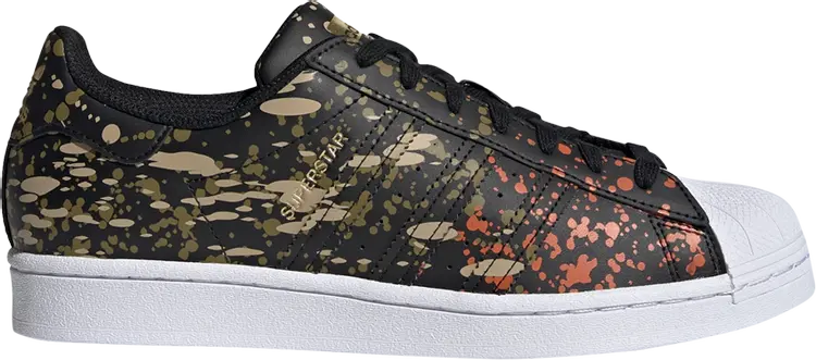 

Кроссовки Adidas Superstar 'Splashes, Splatter and Drips - Black', черный