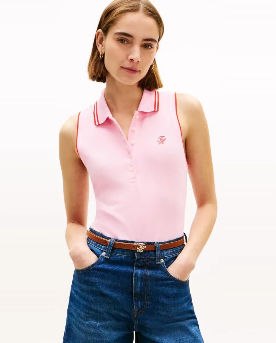 Женское поло без рукавов Tommy Hilfiger, Rosa