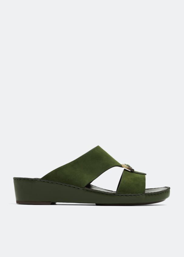 

Сандалии PRIVATE COLLECTION Quadratura cuerno sandals, зеленый