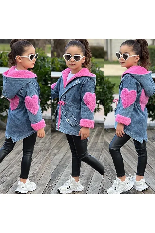 Детское пальто для девочек хлопковое Bebeğimin Dolabında, Pink — фото 2