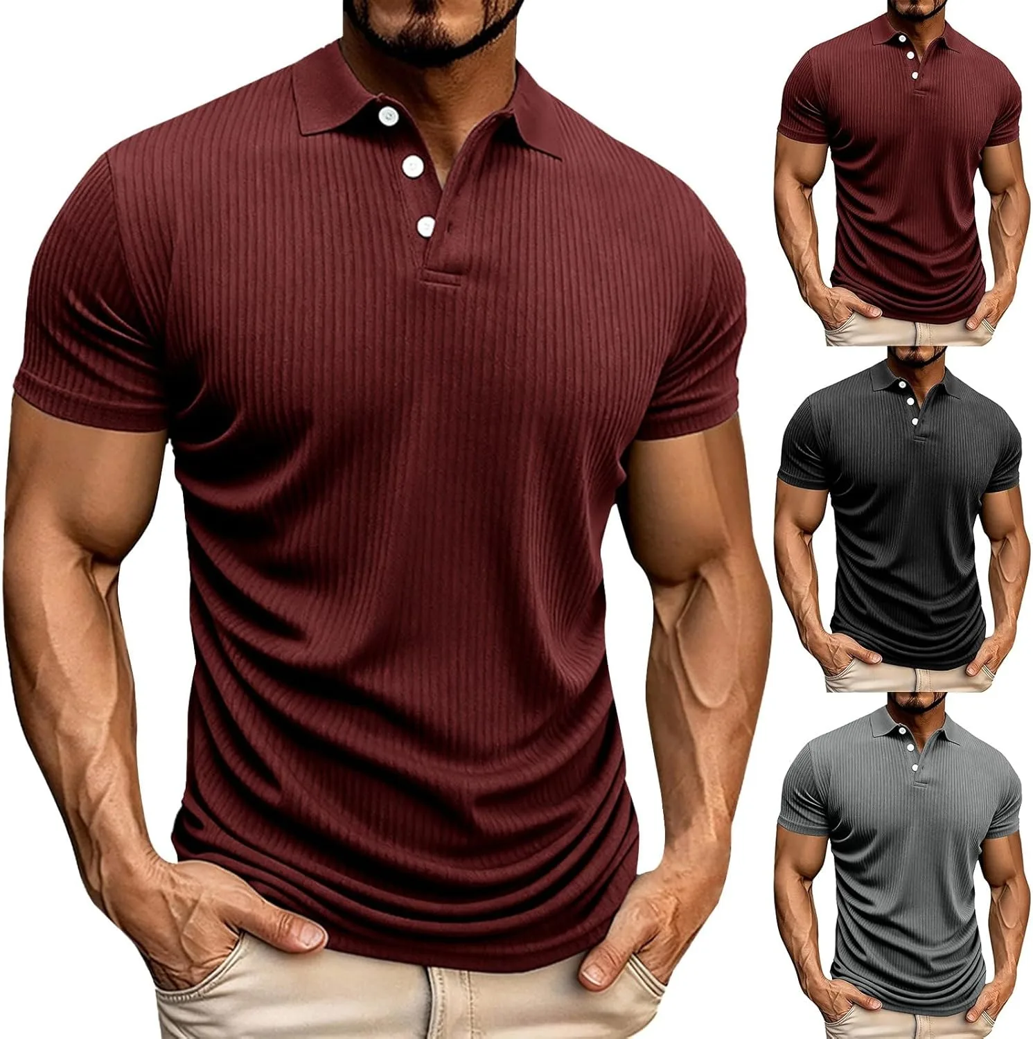 

Polo футболка для мужчин, короткий рукав, slim fit