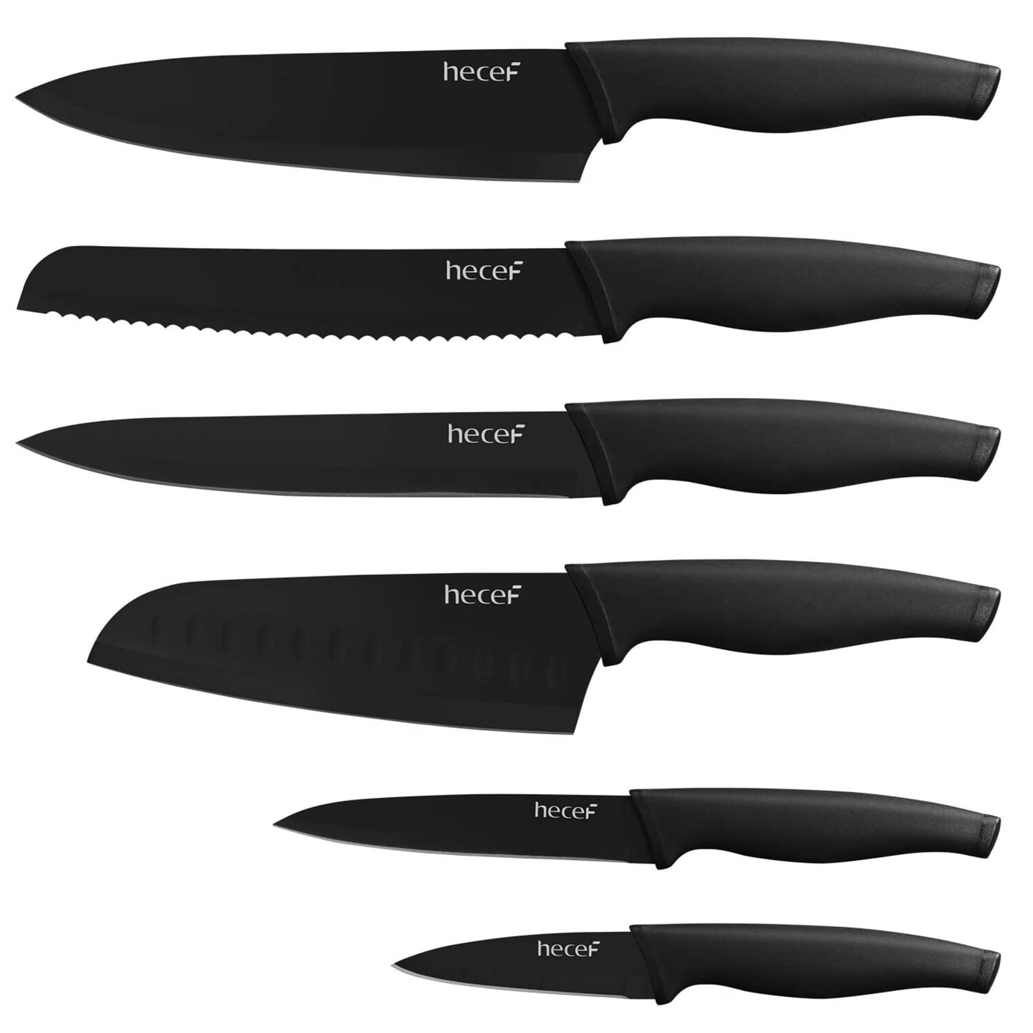 

Набор ножей Hecef Santoku, 6 штук