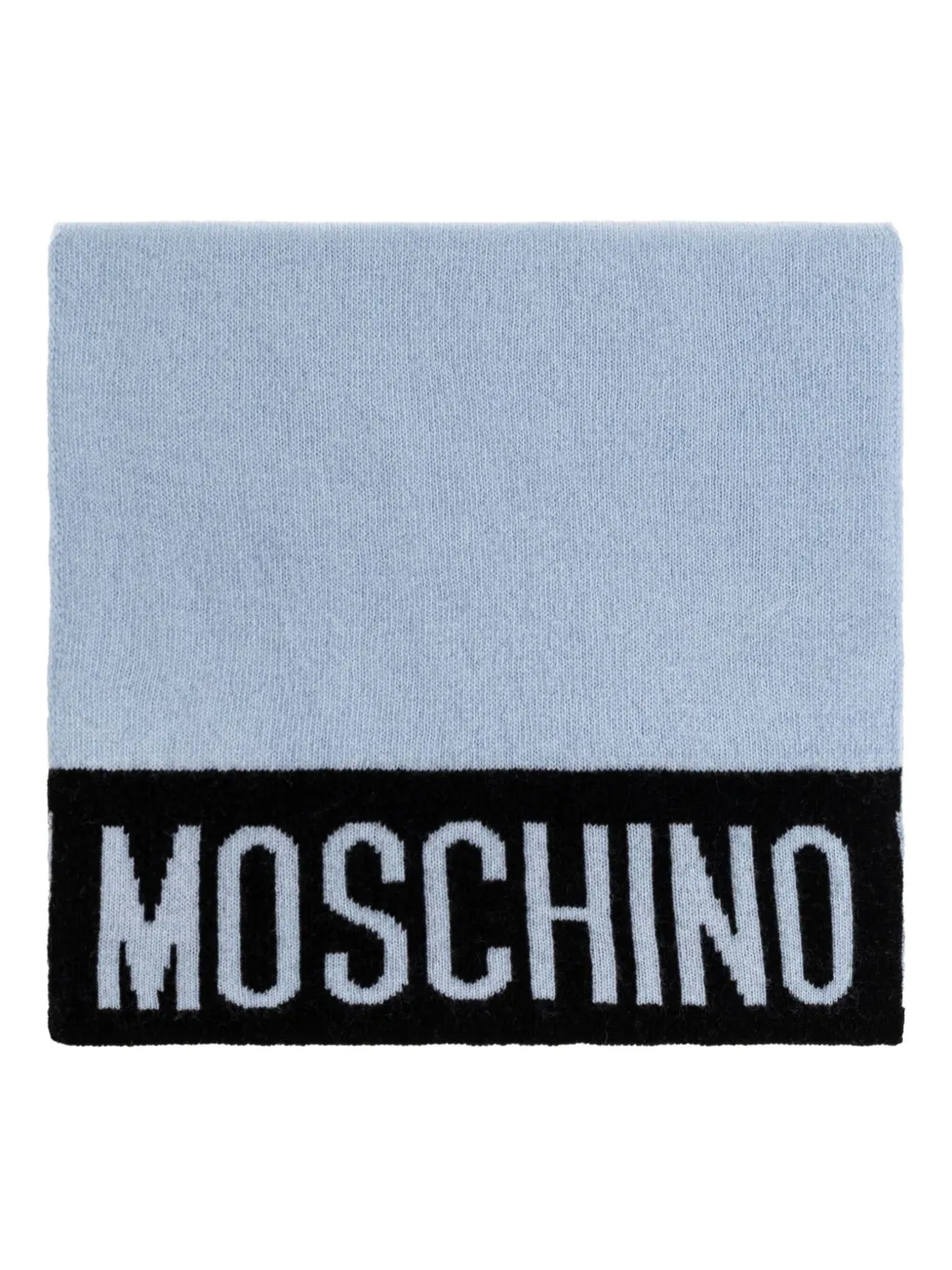 

Шарф с логотипом Moschino, синий
