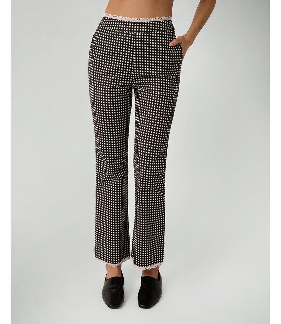 

Женские укороченные прямые брюки WeWoreWhat, Black multi